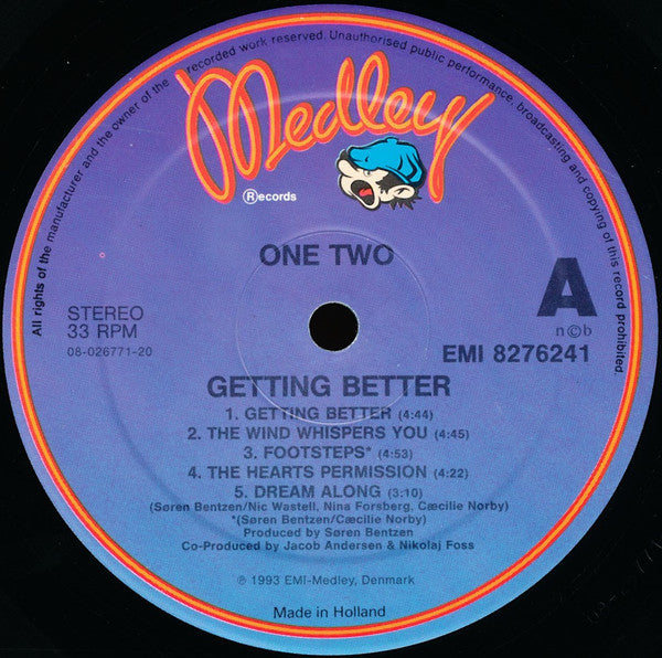 One Two (2) : Getting Better (LP, Album)