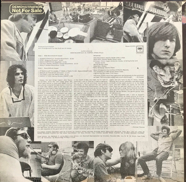 Mike Bloomfield / Al Kooper / Stephen Stills : Super Session (LP, Album, RE, Ter)