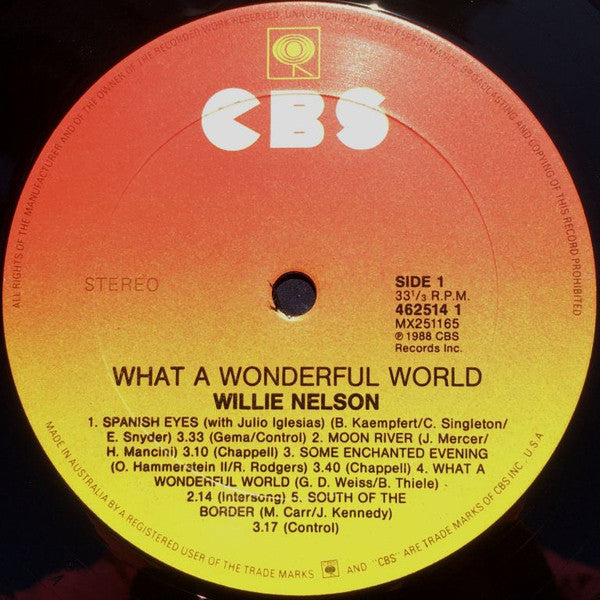 Willie Nelson : What A Wonderful World (LP, Album)