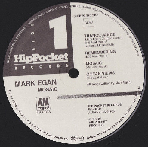 Mark Egan : Mosaic (LP, Album)
