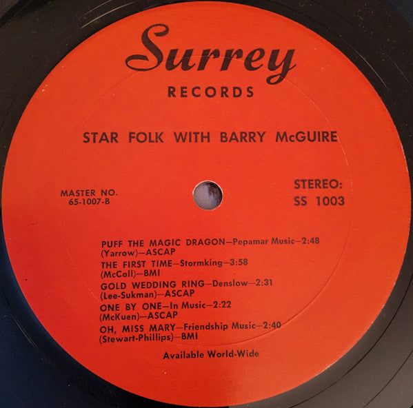 Barry McGuire : Star Folk with Barry McGuire Featuring Members of the New Christy Minstrels (LP, Comp)