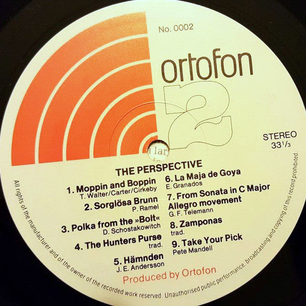 Various : Ortofon Pick Up Test Record - Test Of Signals And Music (LP, Comp)