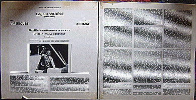 Edgard Varèse / Orchestre National De L'ORTF Direction Marius Constant : Amériques / Arcana (LP)