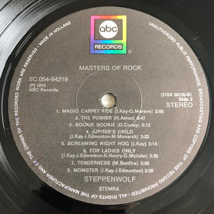 Steppenwolf : Masters Of Rock (LP, Comp, RE)