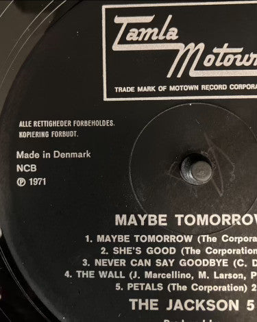 The Jackson 5 : Maybe Tomorrow (LP, Album)