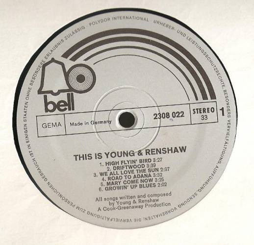 Young & Renshaw : This Is Young & Renshaw (LP, Album)