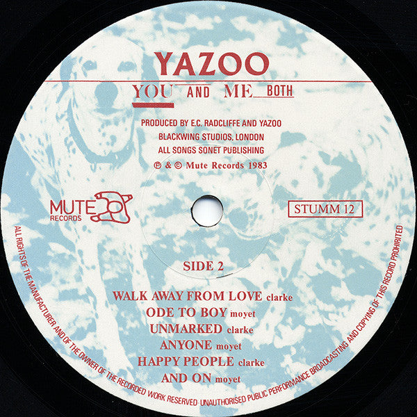 Yazoo : You And Me Both (LP, Album)