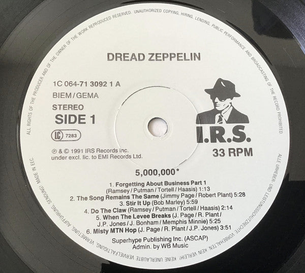 Dread Zeppelin : 5,000,000* (LP, Album)