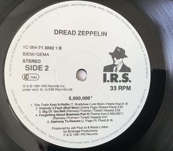 Dread Zeppelin : 5,000,000* (LP, Album)