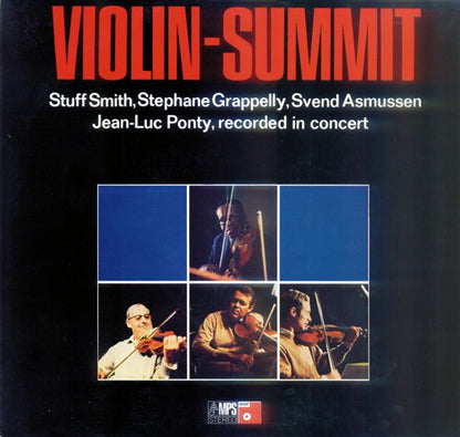 Stuff Smith, Stéphane Grappelli, Svend Asmussen, Jean-Luc Ponty : Violin-Summit (LP, Album, RE, Gat)