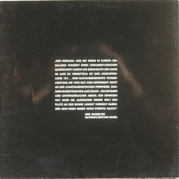 Stuff Smith, Stéphane Grappelli, Svend Asmussen, Jean-Luc Ponty : Violin-Summit (LP, Album, RE, Gat)