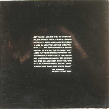 Stuff Smith, Stéphane Grappelli, Svend Asmussen, Jean-Luc Ponty : Violin-Summit (LP, Album, RE, Gat)