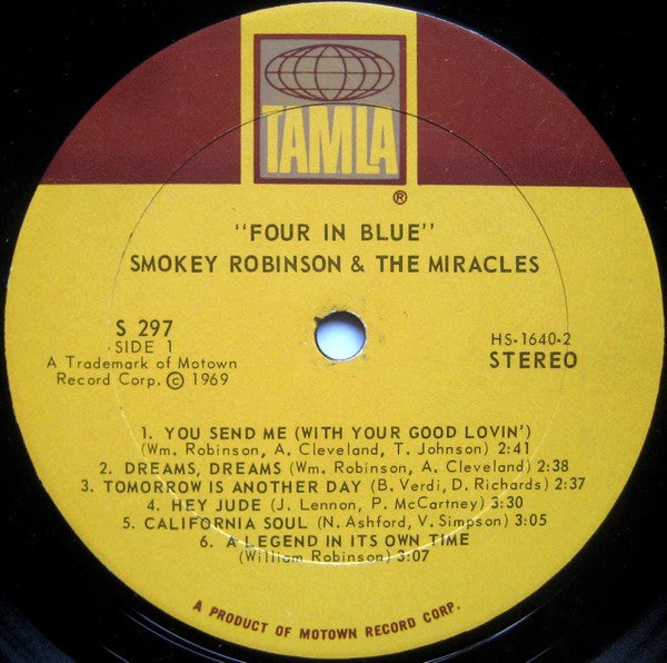 The Miracles : Four In Blue (LP, Album)