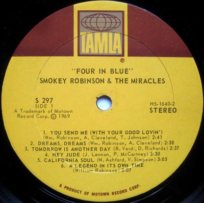 The Miracles : Four In Blue (LP, Album)