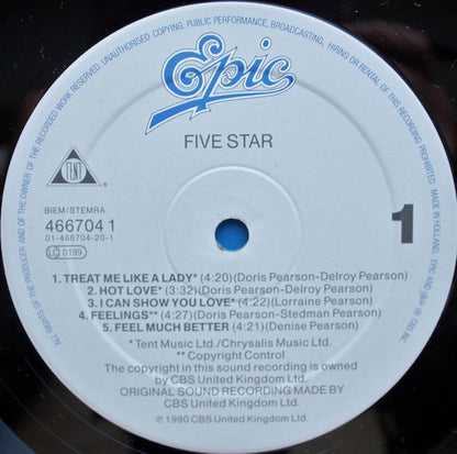 Five Star : Five Star (LP, Album)
