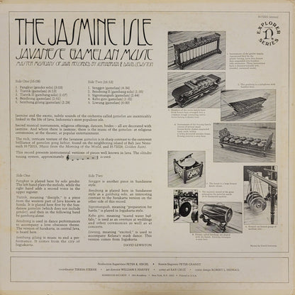 Unknown Artist : The Jasmine Isle (Javanese Gamelan Music) (LP, Pur)