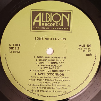 Hazel O'Connor : Sons And Lovers (LP, Album)