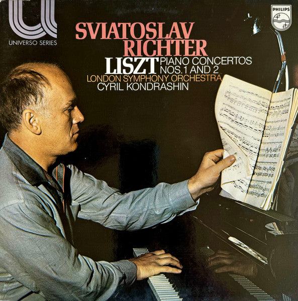 Franz Liszt - Sviatoslav Richter / London Symphony Orchestra / Kiril Kondrashin : Piano Concertos Nos. 1 And 2 (LP, RE)