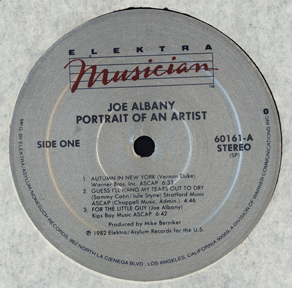 Joe Albany : Portrait Of An Artist (LP, Album)