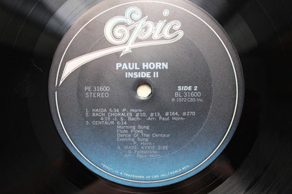 Paul Horn : Inside II (LP, Album, RE, Dar)