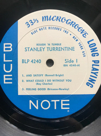 Stanley Turrentine : Rough 'N Tumble (LP, Album, Mono)