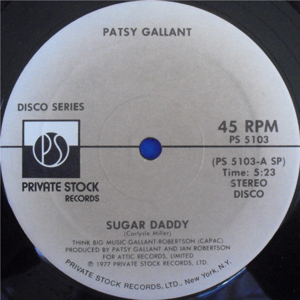 Patsy Gallant : Sugar Daddy / It's Raining This Morning (12")