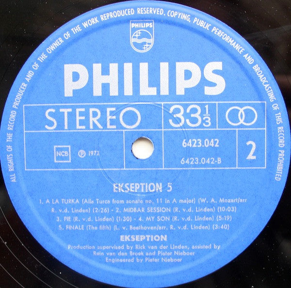 Ekseption : 5 (LP, Album)