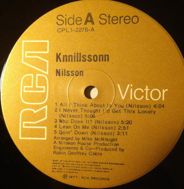 Harry Nilsson : Knnillssonn (LP, Album, Gat)