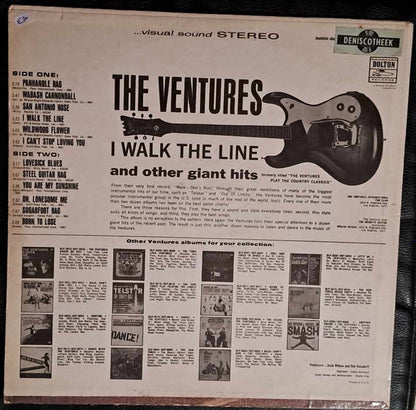 The Ventures : I Walk The Line - The Ventures Play The Country Classics (LP, Album, RE, Lab)