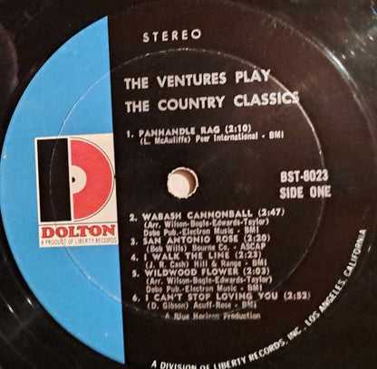 The Ventures : I Walk The Line - The Ventures Play The Country Classics (LP, Album, RE, Lab)