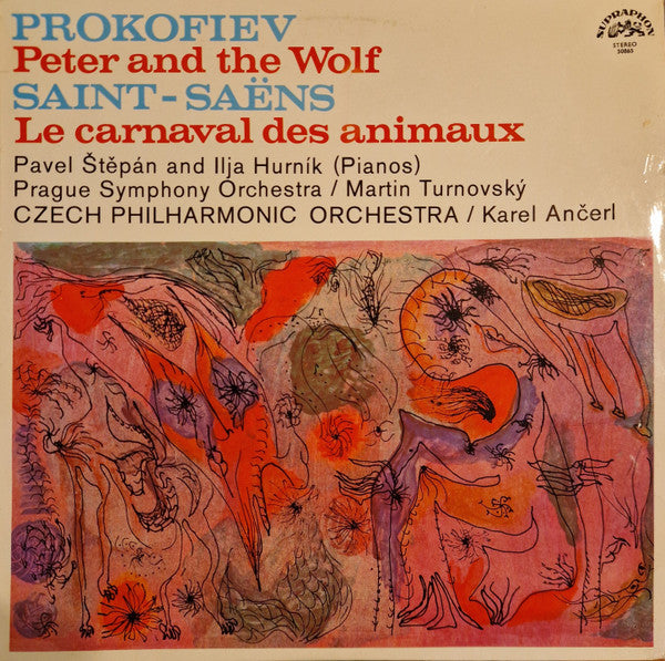 Sergei Prokofiev, Camille Saint-Saëns : Peter And The Wolf / Le Carnaval Des Animaux (LP, RE, RP)
