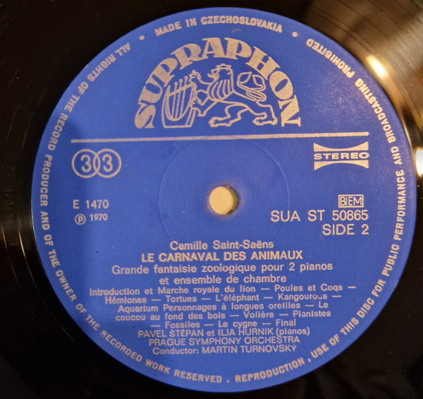 Sergei Prokofiev, Camille Saint-Saëns : Peter And The Wolf / Le Carnaval Des Animaux (LP, RE, RP)