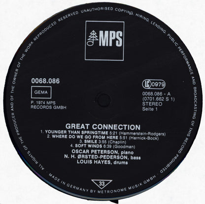 Oscar Peterson : Great Connection (LP, Album, RE)