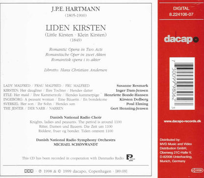 Johan Peter Emilius Hartmann, DR Radiokoret, DR RadioSymfoniOrkestret, Michael Schønwandt : Liden Kirsten (2xCD, Album)