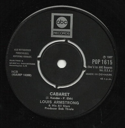 Louis Armstrong : What A Wonderful World / Cabaret (7", Single)