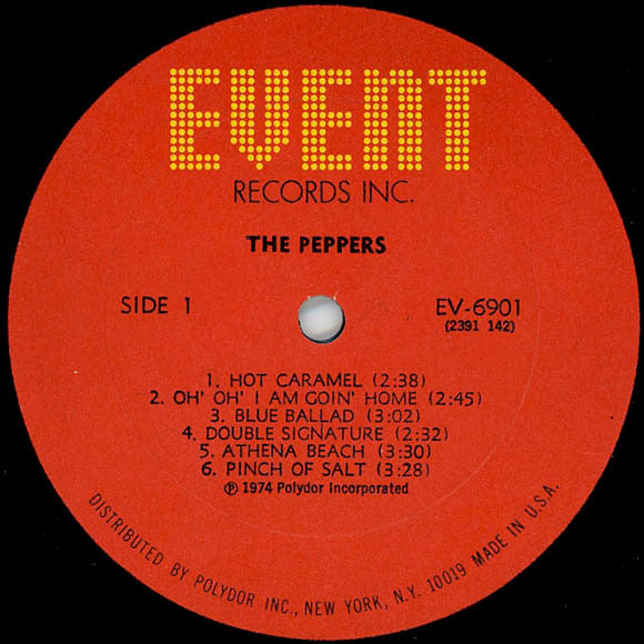 The Peppers : The Peppers (LP, Album, All)