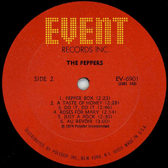 The Peppers : The Peppers (LP, Album, All)