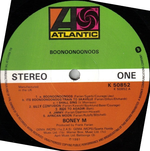 Boney M. : Boonoonoonoos (LP, Album)