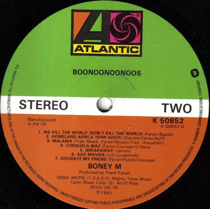 Boney M. : Boonoonoonoos (LP, Album)