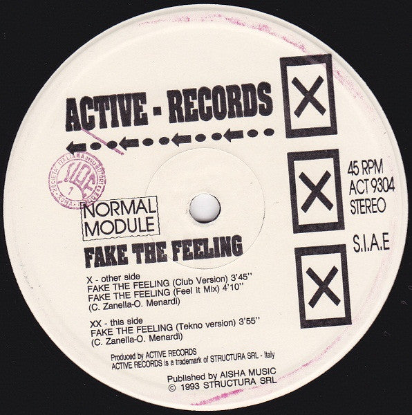 Normal Module : Fake The Feeling (12")