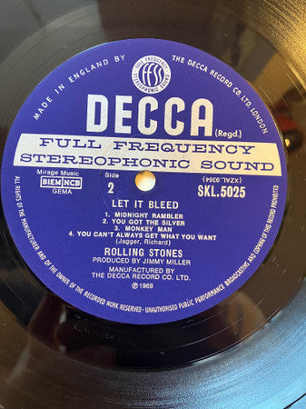 The Rolling Stones : Let It Bleed (LP, Album)