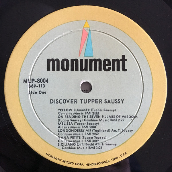 Tupper Saussy : Discover Tupper Saussy (LP, Album)