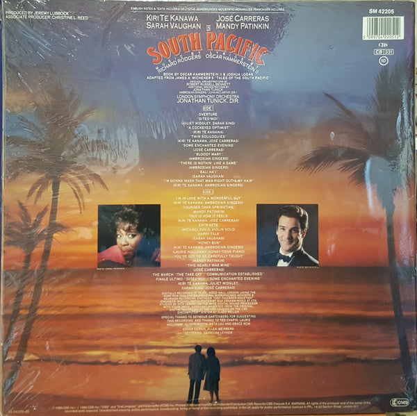 Kiri Te Kanawa / José Carreras / Sarah Vaughan / Mandy Patinkin : South Pacific (LP,  GA)