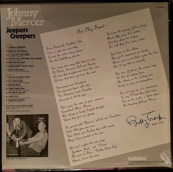 Johnny Mercer : Jeepers Creepers (LP, Comp)