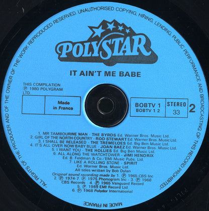 Various : It Ain't Me Babe - Great Artists Sing The Songs Of Bob Dylan (LP, Comp)