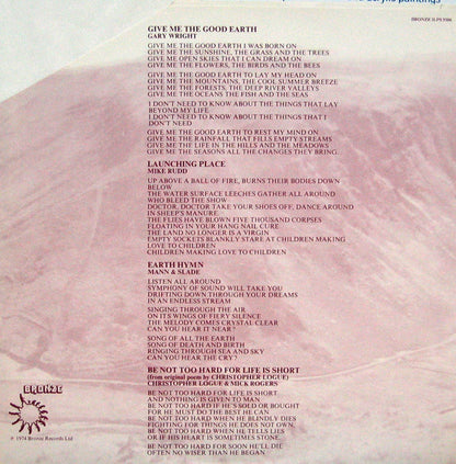 Manfred Mann's Earth Band : The Good Earth (LP, Album)