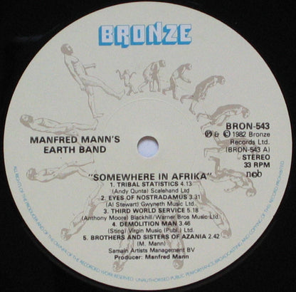 Manfred Mann's Earth Band : Somewhere In Afrika (LP, Album)