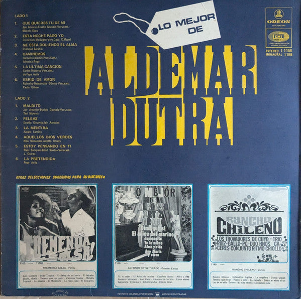 Altemar Dutra : Lo Mejor  (LP, Comp)