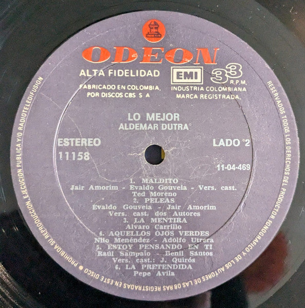 Altemar Dutra : Lo Mejor  (LP, Comp)