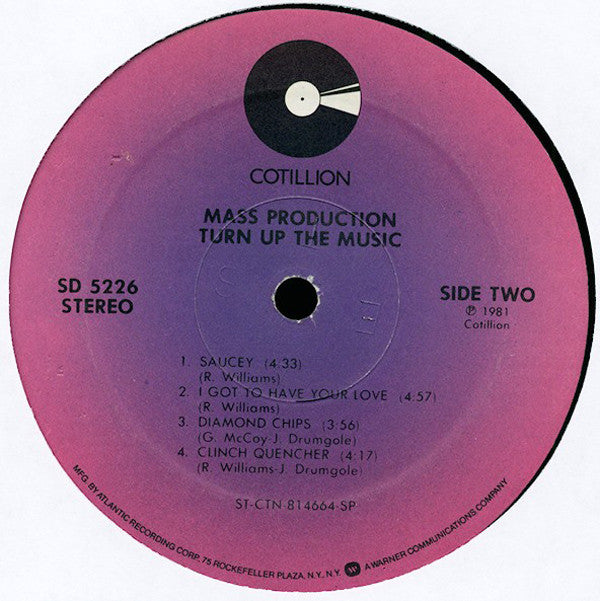 Mass Production : Turn Up The Music (LP, Album, SP )